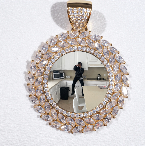 Large 3D Wheat Ear Custom Picture Pendant