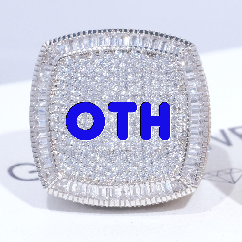 CUSTOM LETTER 3D ICED RING