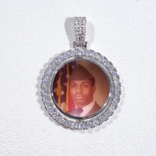 3D Spinning 2-Faced Custom Picture Pendant