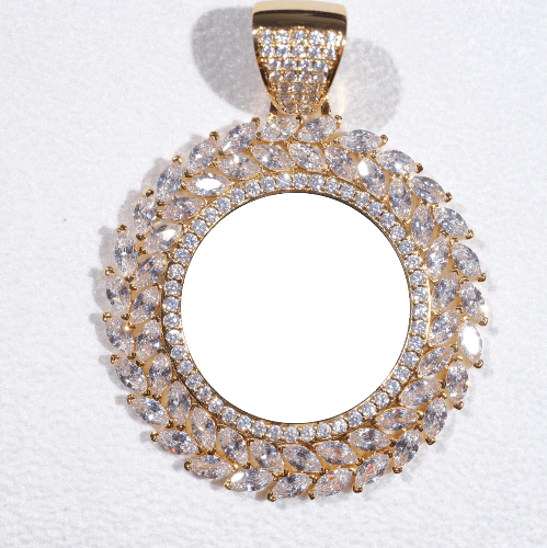 Large 3D Wheat Ear Custom Picture Pendant