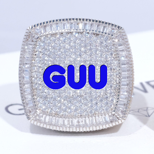 CUSTOM LETTER 3D ICED RING