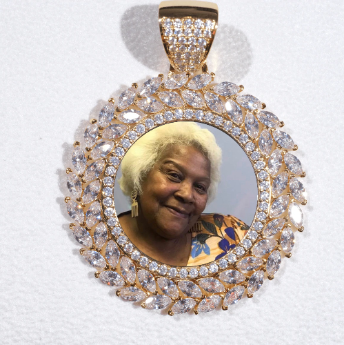 Large 3D Wheat Ear Custom Picture Pendant
