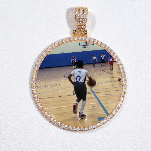 MEDIUM 3D CIRCLE CUSTOM PICTURE PENDANT
