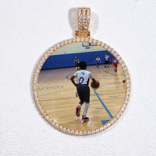 MEDIUM 3D CIRCLE CUSTOM PICTURE PENDANT