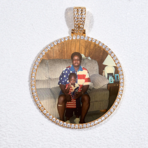 MEDIUM 3D CIRCLE CUSTOM PICTURE PENDANT