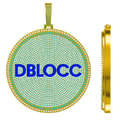 CUSTOM LETTER NECKLACE 3D BIG DISC