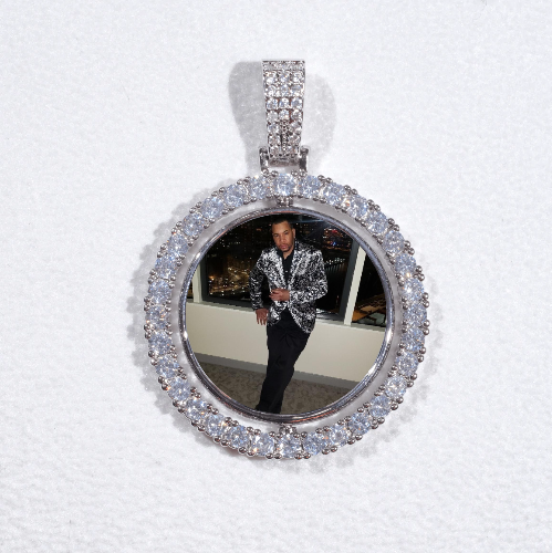 3D Spinning 2-Faced Custom Picture Pendant
