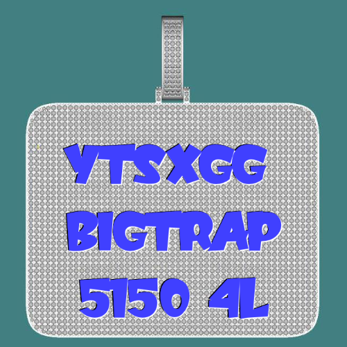 CUSTOM LETTER NECKLACE 3D BIG SQUARE