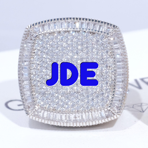 CUSTOM LETTER 3D ICED RING