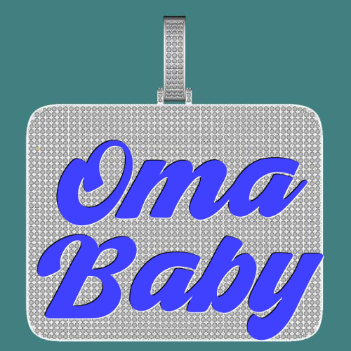CUSTOM LETTER NECKLACE 3D BIG SQUARE