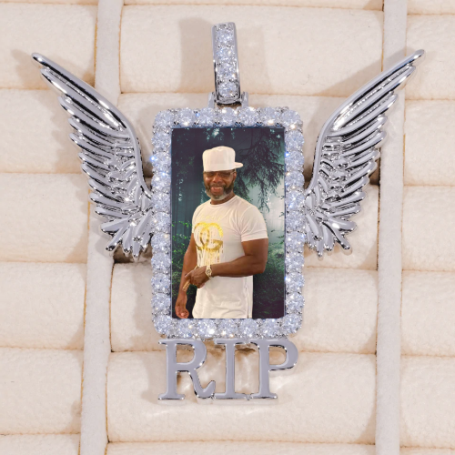 RIP WING 3D CUSTOM PICTURE PENDANT