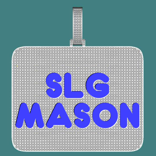 CUSTOM LETTER NECKLACE 3D BIG SQUARE