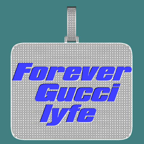 CUSTOM LETTER NECKLACE 3D BIG SQUARE