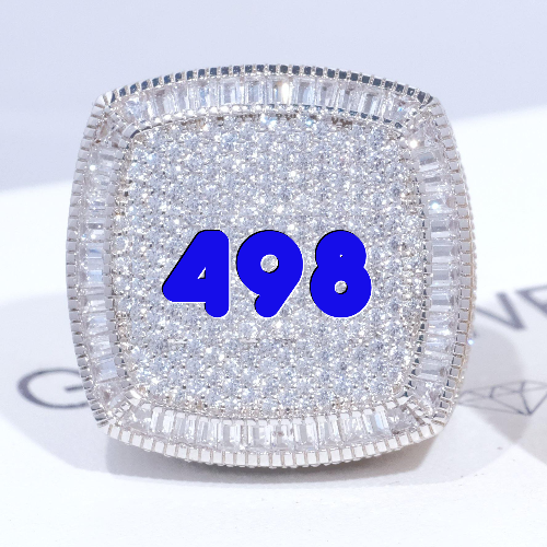 CUSTOM LETTER 3D ICED RING