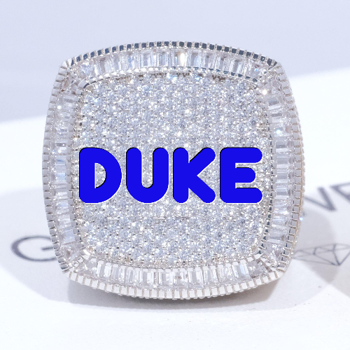 CUSTOM LETTER 3D ICED RING