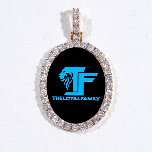 3D Oval Custom Picture Pendant