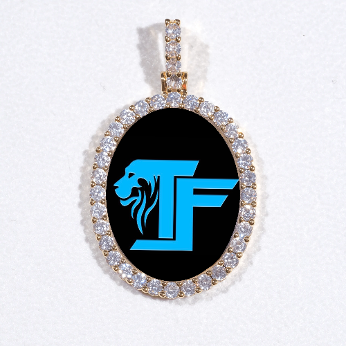 3D Oval Custom Picture Pendant