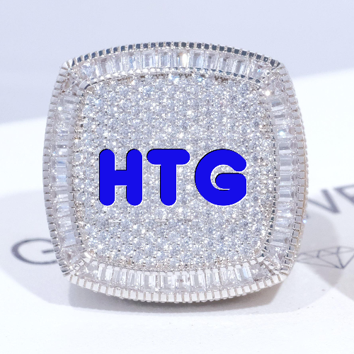 CUSTOM LETTER 3D ICED RING
