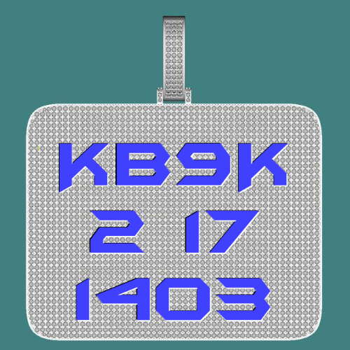 CUSTOM LETTER NECKLACE 3D BIG SQUARE
