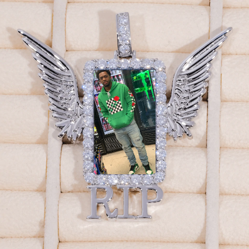 RIP WING 3D CUSTOM PICTURE PENDANT
