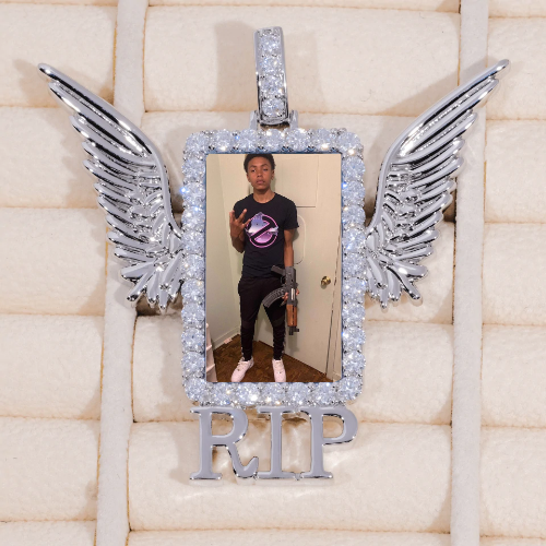 RIP WING 3D CUSTOM PICTURE PENDANT