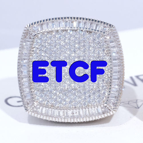 CUSTOM LETTER 3D ICED RING