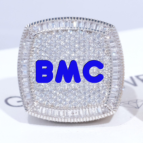 CUSTOM LETTER 3D ICED RING