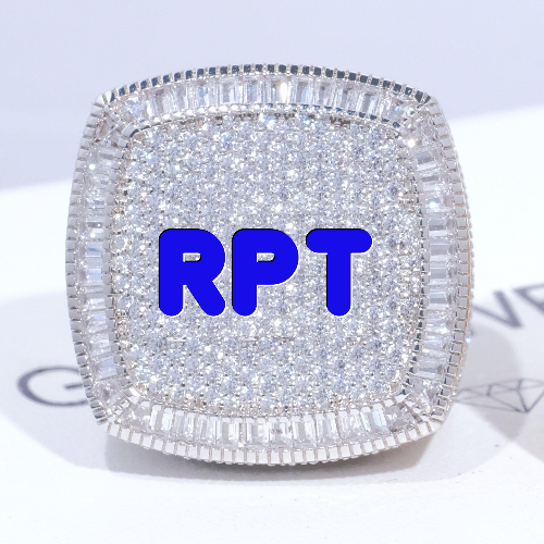 CUSTOM LETTER 3D ICED RING
