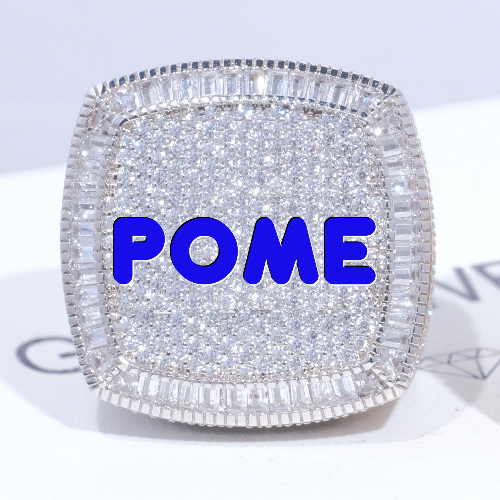 CUSTOM LETTER 3D ICED RING