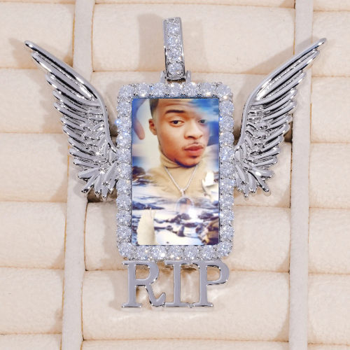 RIP WING 3D CUSTOM PICTURE PENDANT
