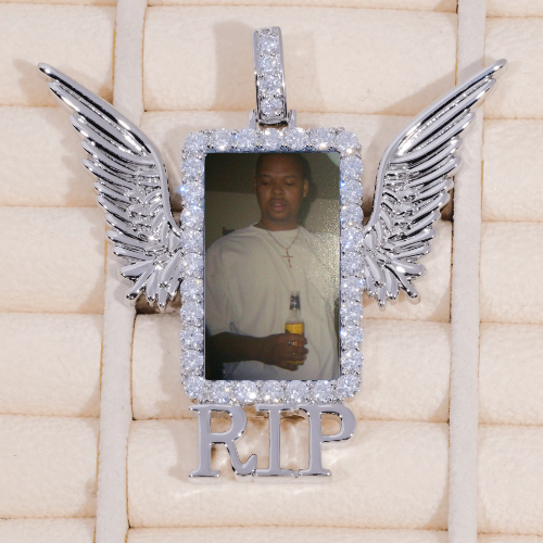 RIP WING 3D CUSTOM PICTURE PENDANT