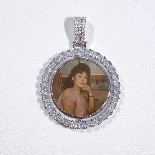 3D Spinning 2-Faced Custom Picture Pendant
