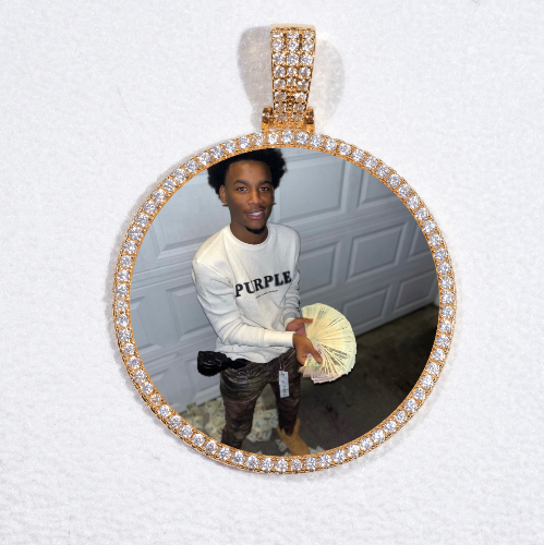 MEDIUM 3D CIRCLE CUSTOM PICTURE PENDANT