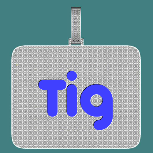 CUSTOM LETTER NECKLACE 3D BIG SQUARE