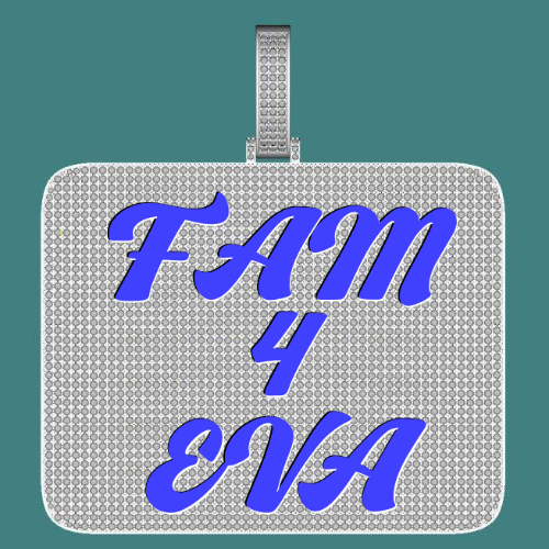 CUSTOM LETTER NECKLACE 3D BIG SQUARE