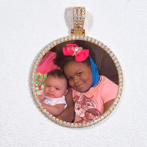 MEDIUM 3D CIRCLE CUSTOM PICTURE PENDANT