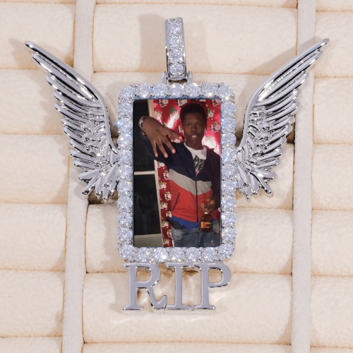 RIP WING 3D CUSTOM PICTURE PENDANT