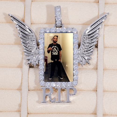 RIP WING 3D CUSTOM PICTURE PENDANT