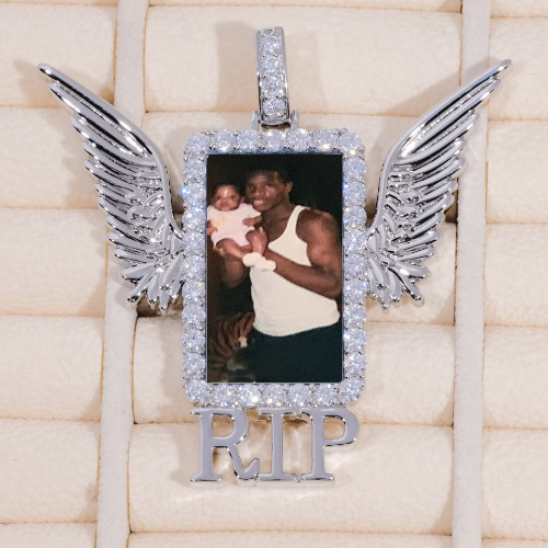 RIP WING 3D CUSTOM PICTURE PENDANT