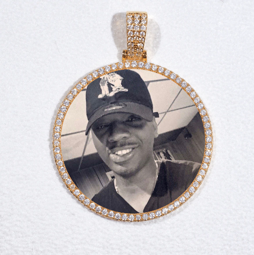 MEDIUM 3D CIRCLE CUSTOM PICTURE PENDANT