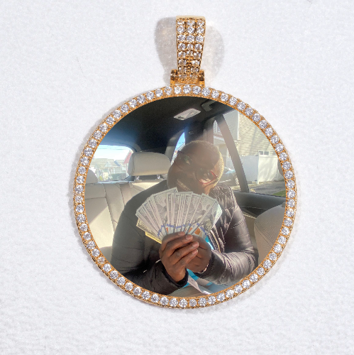 MEDIUM 3D CIRCLE CUSTOM PICTURE PENDANT