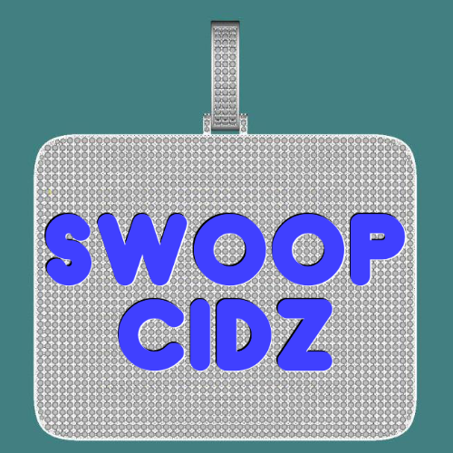 CUSTOM LETTER NECKLACE 3D BIG SQUARE