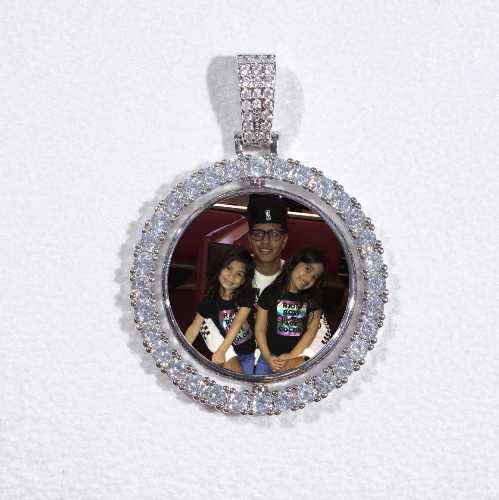 3D Spinning 2-Faced Custom Picture Pendant