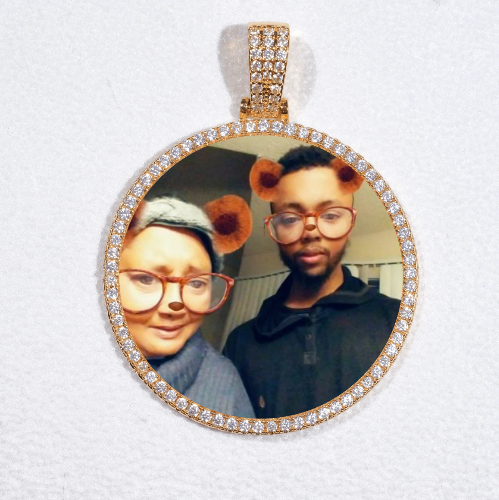 MEDIUM 3D CIRCLE CUSTOM PICTURE PENDANT
