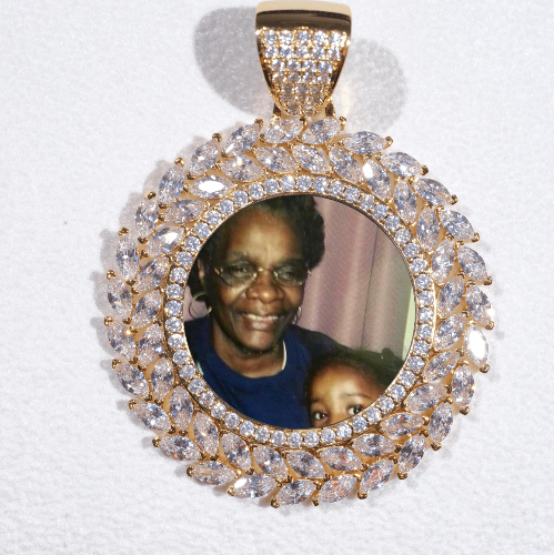 Large 3D Wheat Ear Custom Picture Pendant