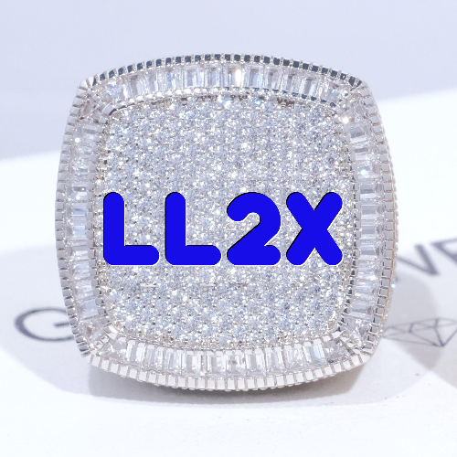 CUSTOM LETTER 3D ICED RING