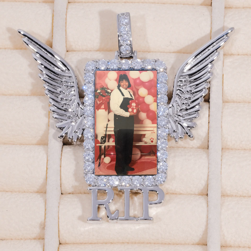 RIP WING 3D CUSTOM PICTURE PENDANT