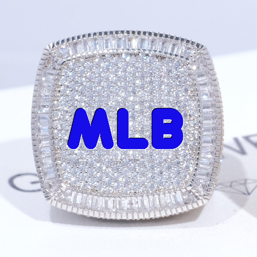 CUSTOM LETTER 3D ICED RING