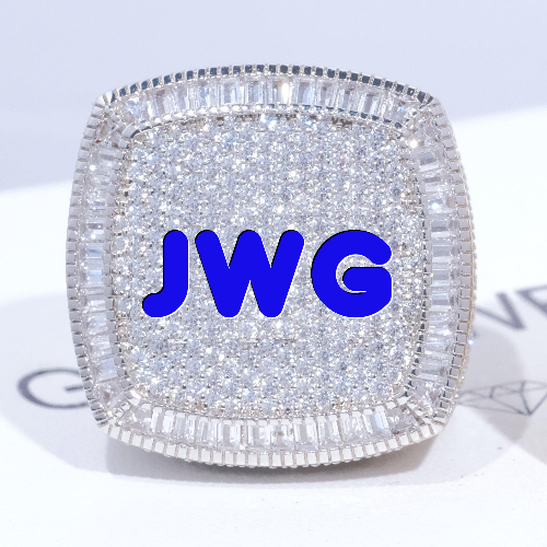 CUSTOM LETTER 3D ICED RING