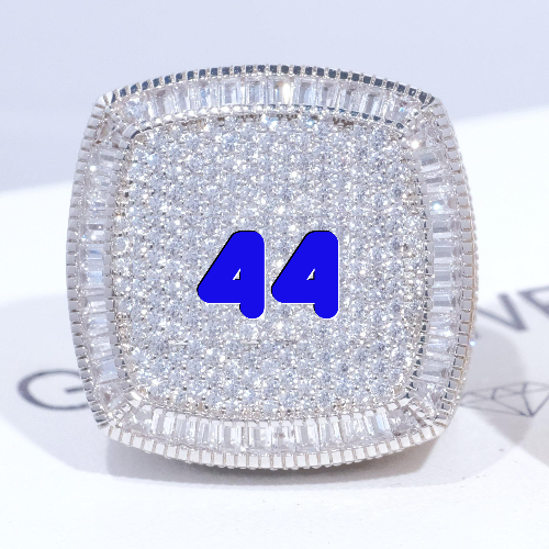 CUSTOM LETTER 3D ICED RING